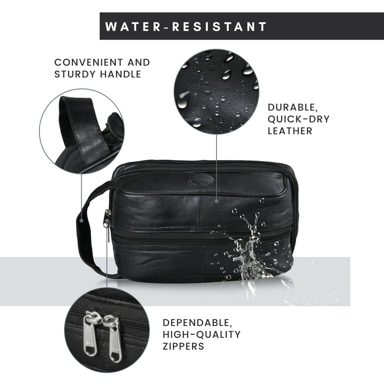 Mens toiletry bag shaving dopp kit for travel by bayfield bags bottom deals