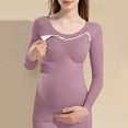 thumbnail image 7 of hengsof Women's Maternity Long Sleeve Tops Tummy Control Casual Wear Suitable for Daily Wear for Pregnant Women, 7 of 7