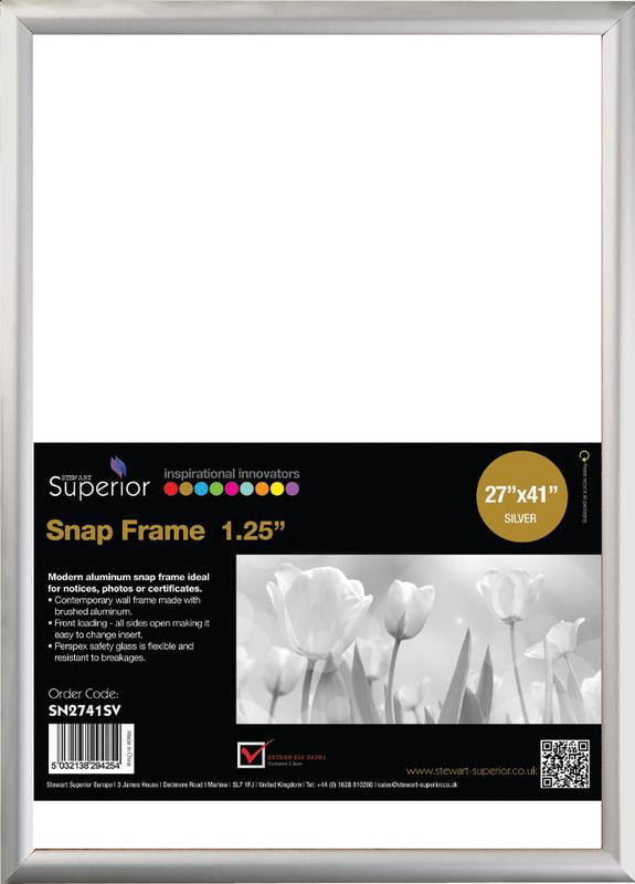 Black Details about   SECO Front Load Easy Open Snap Frame Poster/Picture Frame 24 x 36 Inches 