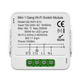 thumbnail image 4 of para Tuya para Smart Módulo de interruptor WiFi 1/2/3 Gang para Smart Interruptor para Alexa para Google, 4 of 11