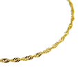 thumbnail image 4 of 10K Yellow Gold Singapore 3mm Anklet, 4 of 7