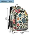 thumbnail image 2 of FORMRS Unisex School Backpack 17" Student Travel Bag with Laptop Compartment, Vibrant Floral, 2 of 7