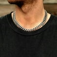 thumbnail image 2 of 3 5 7MM Cuban Curb Link Chain Men Necklace Choker Stainless Steel 18 20 22" Gift, 2 of 9