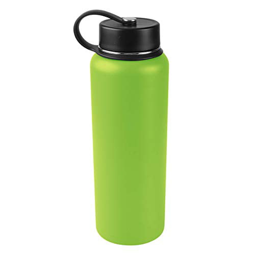 Tahoe Trails 40 oz Double Wall Vacuum Insulated Stainless Steel Water Bottle Dark Green