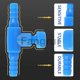 thumbnail image 2 of For 10 Pieces Plastic Aquarium Fish Tank 2 Way Air Pump Control Valves Blue, 2 of 5