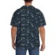 thumbnail image 3 of Balery Romantic Eiffel Tower Camisa Casual de Manga Corta con Botones para Hombre, Texturizada, Estilo Cubano, para Playa, Verano-X-Large, 3 of 5