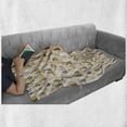 thumbnail image 5 of Floral Soft Flannel Fleece Throw Blanket, Blossoming Flowers in Different Vases Spring Themed Vintage Layout, Cozy Plush for Indoor and Outdoor Use, 50" x 70", Dark Peach Multicolor, by Ambesonne, 5 of 5