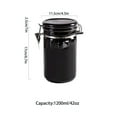 thumbnail image 3 of LNGOOR Coffee Canisters With Airtight Lids  Ceramic Containers With Lids  Cookie Jars With Lids Airtight Decorative-blue-650ml/23oz, 3 of 9