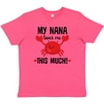 thumbnail image 3 of Inktastic Nana Loves Me Grandson Youth T-Shirt, 3 of 5