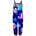 thumbnail image 5 of FEIFLY Toddler Jumpsuit Sleeveless Baby Girl Halloween Cartoon Prints Romper O-Neck Onesie Soft Child One-Pieces, 5 of 5