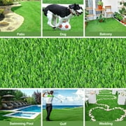 Petoto 3.3ft x 33ft Realistic Artificial Grass Turf Lawn, Indoor Outdoor Garden Lawn Landscape Synthetic Grass Mat Fake Grass Rug, Thick Faux Grass Rug Carpet for Pets