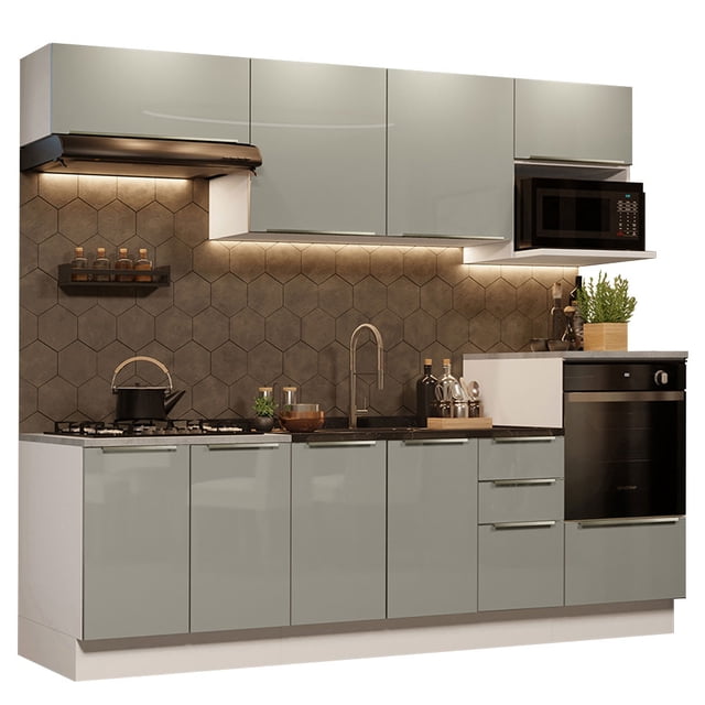 Cocina Integral Completa Modular Madesa Lux 260cm BG 07