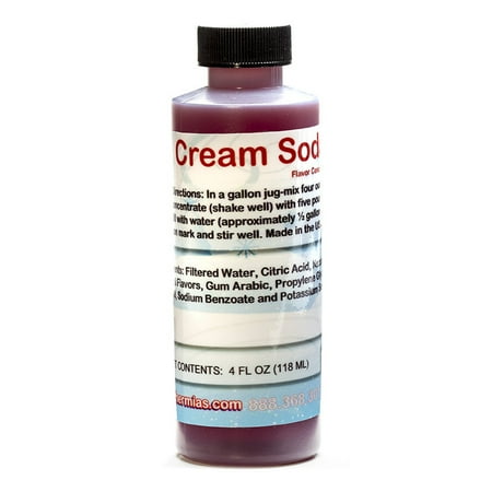 - Cream Soda Shaved Ice and Snow Cone Flavor Concentrate 4 Fl Ounce Size