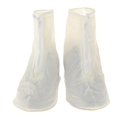 thumbnail image 2 of 1 Par Reutilizable Botas De Calzado De Arranque A Prueba De Agua Resistente Al Agua Cremallera Protector Para Hombres Mujeres Beige-S Macarena Zapatos protectores impermeables, 2 of 8