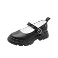 thumbnail image 4 of Zapato Escolar Para Niña Piel Negro Hebilla Suela Chunky negro 23.5, 4 of 6