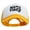 Yellow White, variant on Mama Vibes Embroidered Summer Foam Mesh Trucker Cap - Yellow White OSFM