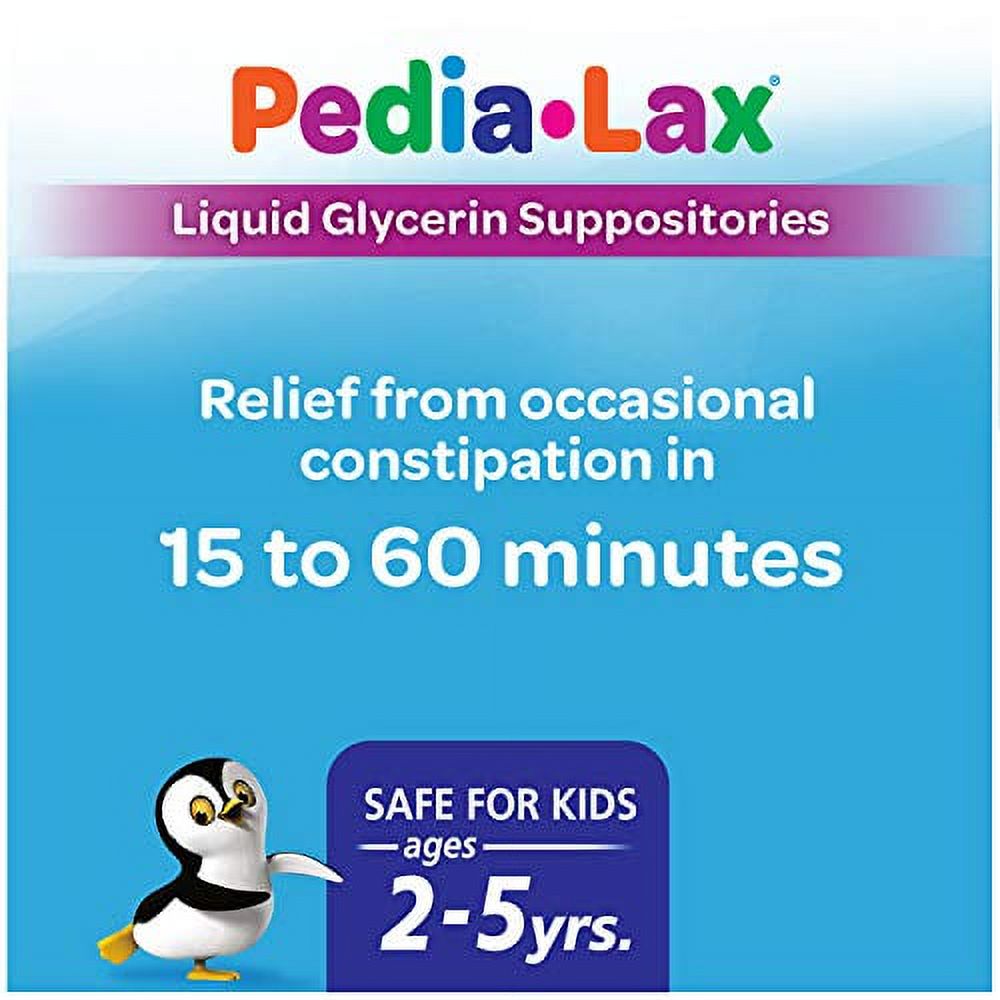 Pedia-Lax Laxative Liquid Glycerin Suppositories for Kids, Ages 2-5, 6 Count - image 3 of 17