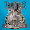 thumbnail image 3 of CafePress - Blues Music From The Soul Vintage T Shirt - Men's Fitted T-Shirt, 3 of 4