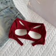 thumbnail image 3 of TYGHBN Women's Tube Tops Stretchy Comfortable Seamless Basic Tank Tops for Casual Wear Daily Outfits and Sheer Long Top Padded Strapless Bandeau Bra Crushed Leotard Women Dance Tops for Women Long, 3 of 3