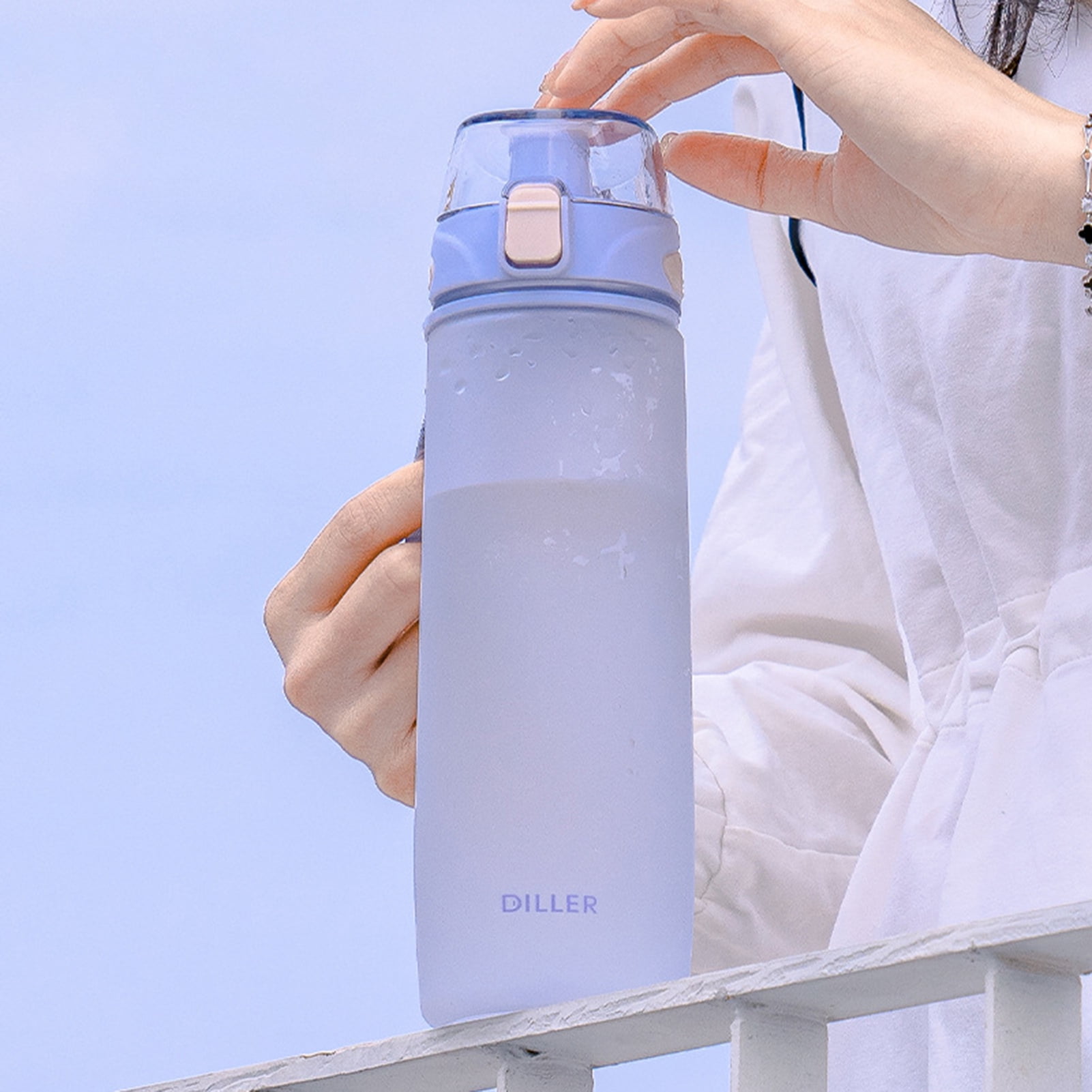Hesroicy 1500/2300/3780ml Large Capacity Ergonomic Handgrip Water Bottle  Food Grade Leak-proof Lid Big Water Bottle for Outdoor 