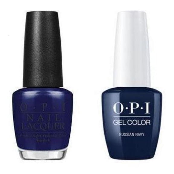 OPI GelColor & Nail Polish Lacquer Combo [Russian Navy R54] * BEAUTY TALK LA *