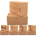 thumbnail image 1 of RDX Yoga Block Cork Set, Non-Slip High-Density Eva Foam, Easy Grip Surface for Stability Strength Training, Gym Training, D5 (22.5 x14.5x10.2CM), 1 of 9