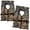 Camo, variant on 2 Pack Coast Guard approved life jackets. High visibility color Type II keyhole life vest in classic May West style. Compliance flotation device