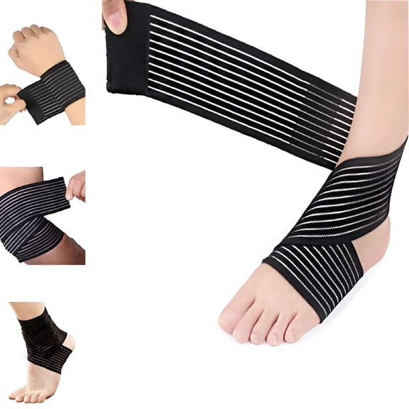 XIRQI Ankle Wrap Brace Support for Plantar Fasciitis Pain Relief,Foot Compression Bandage for Men and Women,One Size Fit Most
