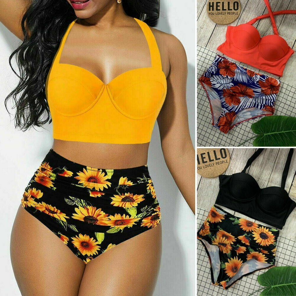 walmart yellow bathing suit