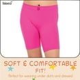 thumbnail image 5 of Basico 12 Pack Girls Bike Shorts Leggings – Toddler Biker Shorts, 6 Colors- Large (12-14), 5 of 7