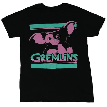 Gremlins Mens T-Shirt - Pink and Blue Pastel Colored Gizmo Image