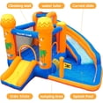 thumbnail image 2 of Pirecart Kids Inflatable Bounce House Backyard Water Slide Climbing Wall Splash Pool with Blower, 2 of 8
