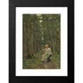 thumbnail image 2 of Ion Andreescu 14x18 Black Modern Framed Museum Art Print Titled - Woman in the Forest (1880), 2 of 5