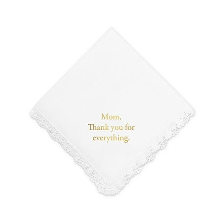 Weddingstar Personalized Embroidered White Pocket Handkerchief - Crochet