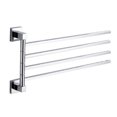 thumbnail image 1 of Toallero de pared con riel giratorio para baño, estante de almacenamiento, 1 of 5