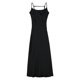 thumbnail image 1 of Vestido con abertura de raso morado con diseño tallado hueco - Vestidos de verano para mujer, 1 of 5