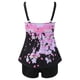 thumbnail image 4 of Gibobby Trajes de Baño para Mujer Traje de baño de dos piezas con tirantes ajustables estampados para mujer(Negro,M), 4 of 5