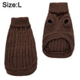 thumbnail image 2 of Pet Winter Sweater Solid Dog Sweater Pet Bipod Xs, 2 of 5