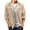 Beige, variant on Men's Suede Jacket Lapel Collar Button Down Long Sleeve Shirts Vintage Hoodless Casual Loose Fit Top Coat with Pocket