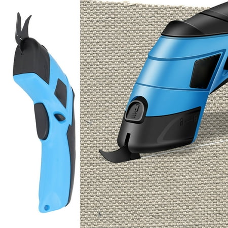 

Crtynell Electric Cutter Electric Scissors For Cutting Fabric Cordless USB Rechargeable Cutter Shear Tools With 2 Blades Electric Scissors