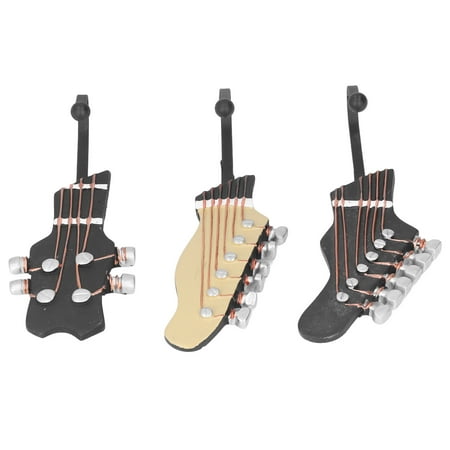 

Wall Hooks Decorative Guitar Shape Environmental Guitar Shaped Hooks Resin Material For Coffee Shop For Hallway