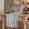 thumbnail image 2 of Table Runners 72 Inches Long Dress Scarves, Black White Lines Farmhouse Kitchen/Dining Table Runner, Coffee Tablerunners, Retro Stripes Texture Minimalist Art 14x72 Inch, 2 of 9