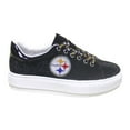 thumbnail image 3 of Women's Cuce Black Pittsburgh Steelers Team Color Crystal Sneakers, 3 of 4