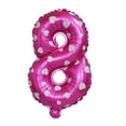 thumbnail image 4 of 1 globo de aluminio con números y letras, color rosa y azul, para decoración de cumpleaños y aniversario, de 32 pulgadas., 4 of 7