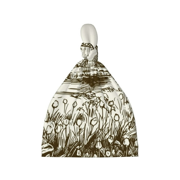 Sikiie Dutch Windmill Baby Newborn Hats, Infant Knotted Baby Hat, Beanie Top Knot Caps for Baby Boys Girls