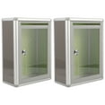 thumbnail image 1 of MLINS 2pcs Wall Mount Postboxes Metal Mail Box Wall Mailbox with Lock Clear Letter Box for Office Home, 1 of 7