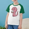 thumbnail image 3 of RXIRUCGD 2025 Vêtements d'Été pour Enfants Tout-Petits Garçons Filles Mode Mignon Col Rond Imprimé Manches Courtes Haut, 3 of 7
