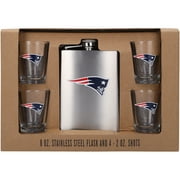 New England Patriots 8oz. Stainless Steel Flask & 2oz. Shot Glass Set