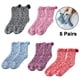 thumbnail image 1 of 5 pares de calcetines peludos, calcetines de lana, regalos de Navidad para mujeres, acogedores y cálidos, talla única Ormromra 221943-2, 1 of 9