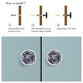thumbnail image 4 of 4 Pcs White Flower Knobs for Kitchen Cabinet Cupboard Dresser Bookcase Drawer Pulls Handles Round Home Decor, 4 of 5